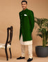 Cream Kurta Dhupion Silk Chudidaar Closure View