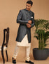 Cream Kurta Dhupion Silk Chudidaar Closure View