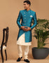 Cream Kurta Dhupion Silk Chudidaar Closure View