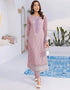 Pink Faux Georgette Pant Straight