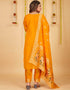 Mustard Pure Soft Silk Pant Straight Salwar Kameez