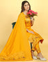 Mustard Pure Soft Silk Pant Straight Salwar Kameez