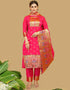 Pink Pure Soft Silk Pant Straight