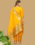 Mustard Pure Soft Silk Pant Straight Salwar Kameez