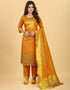 Mustard Pure Soft Silk Pant Straight