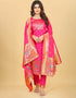 Rani Pink Pure Soft Silk Pant Straight