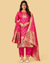 Pink Pure Soft Silk Pant Straight