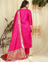 Pink Pure Soft Silk Pant Straight Salwar Kameez