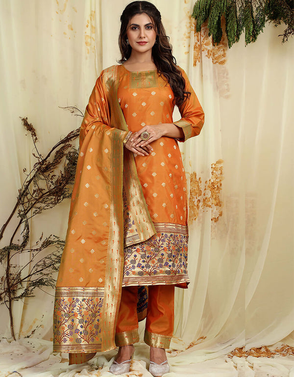 Mustard Pure Soft Silk Pant Straight