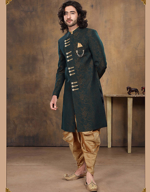 Peach Kurta Imported Dhoti