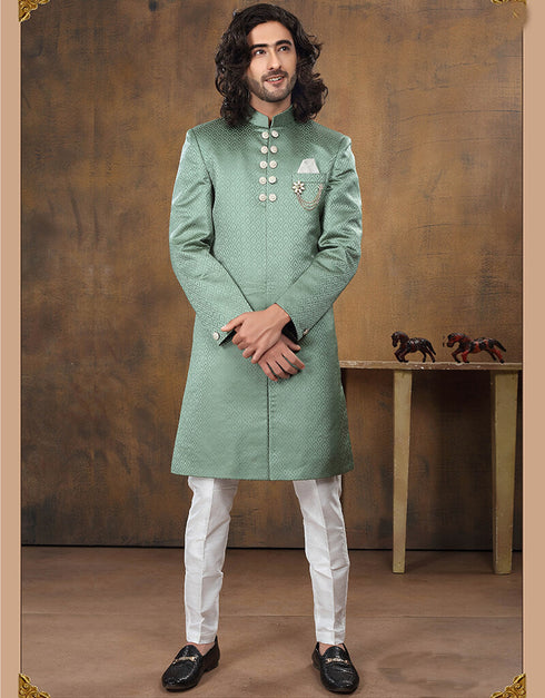 Bottle Green Kurta Imported Pant