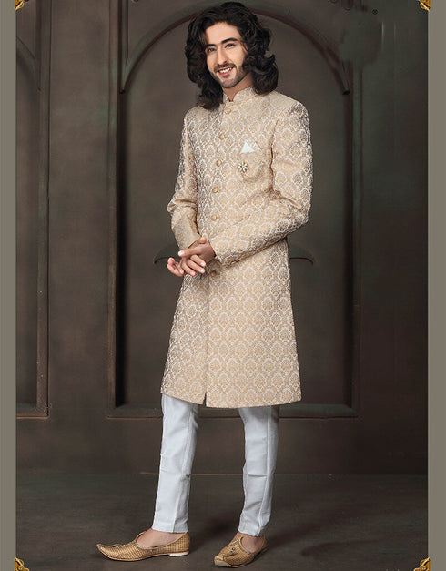 Off White Kurta Imported Pant