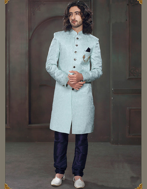 Navy Blue Kurta Velvet Chudidaar