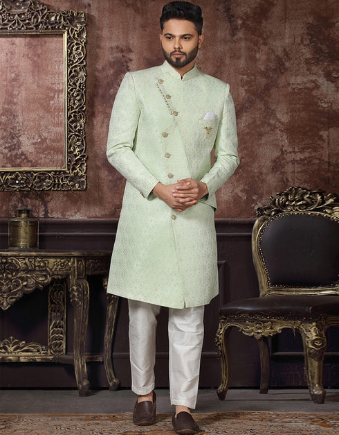 Pista Kurta Jacquard Pant