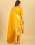 Mustard Pure Soft Silk Pant Straight Salwar Kameez