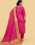 Pink Pure Soft Silk Pant Straight Salwar Kameez