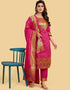 Pink Pure Soft Silk Pant Straight