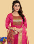 Pink Pure Soft Silk Pant Straight Closure View