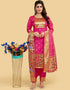 Pink Pure Soft Silk Pant Straight