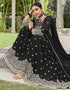 Black Pure Foux Georgette Lehenga Suit Salwar Kameez