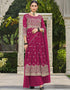 Pansy Purple Pure Foux Georgette Lehenga Suit
