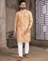 Mango Orange Kurta Cotton Chudiddar