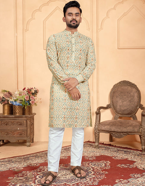 Tan Brown Kurta Cotton Chudiddar