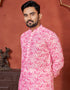 Faded Pink Kurta 14 kg Heavy Rayon Pant Closure View