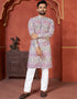 Muted Pink Kurta 14 kg Heavy Rayon Pant