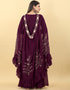 Blackberry Designer Party Wear Readymade Gown With Shrug Salwar Kameez