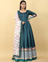 Blue Dianne Designer Party Wear Readymade Gown With Dupatta