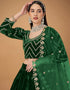 Everglade Viscose Velvet Lehenga Choli Closure View