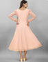 Peach Trendy Designer Classy Readymade Tunic Salwar Kameez
