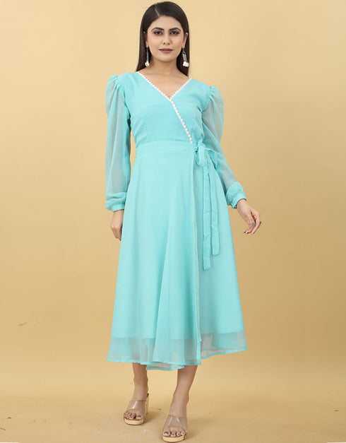 Bottle Green Trendy Designer Classy Readymade Tunic Back View