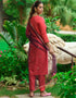Gajri Cotton Blend Pant Straight Salwar Kameez