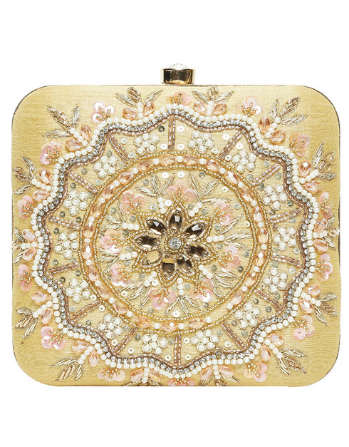 Aqua Green Blue Heavy Designer Handworked Clutches-Accessories