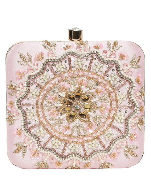 Mustard Heavy Designer Handworked Clutches-Accessories