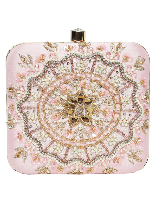 Mustard Heavy Designer Handworked Clutches-Accessories