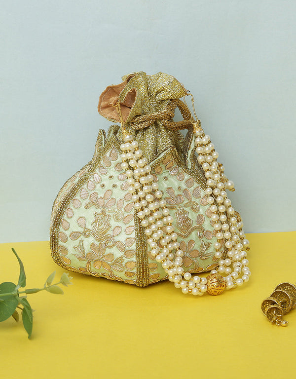 Rani Pink Heavy Designer Handworked Clutches-Accessories