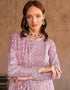 Pink Organza Silk Pant Straight Closure View