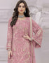 Pink Faux Georgette Palazzo Straight Closure View