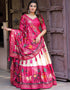Pink Dola Silk Lehenga Choli