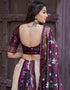 Wine Dola Silk Lehenga Choli Salwar Kameez