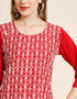 Red Soft Chinon Na Straight Back View