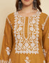 Mustard Soft Slub Cotton Na Straight Back View