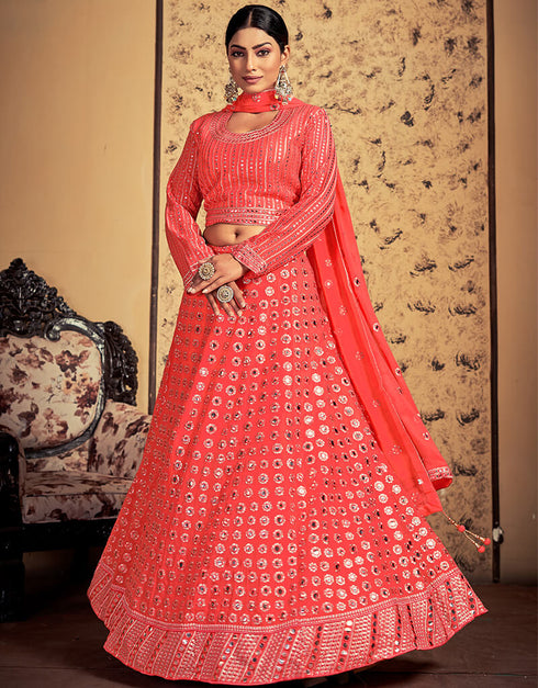 Neon Art Silk Lehenga Choli