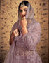 Mauve Soft Net Lehenga Choli Closure View
