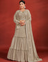 Beige Georgette Lehenga Choli