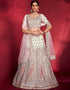 White Soft Silk Lehenga Choli