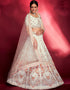 White Georgette Lehenga Choli Closure View